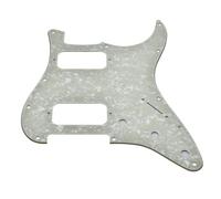Dopro Battipenna a 11 fori ST Style Dual Humbucker HH per chitarre Stratocaster americane con doppio pickup humbucking foro angolare rotondo perla invecchiata
