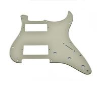 Dopro Battipenna a 11 fori ST Style Dual Humbucker HH per chitarre Stratocaster americane con doppio pickup humbucking quadrato angolo foro crema a 3 strati