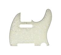 Dopro Battipenna a 8 fori per chitarra stile Tele TL con fori per viti di montaggio per pickup, per Tele/Telecaster, perla invecchiata