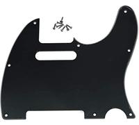 Dopro Battipenna a 8 fori per chitarra Telecaster, adatto per Telecaster FD USA/Messico, nero, a 3 strati