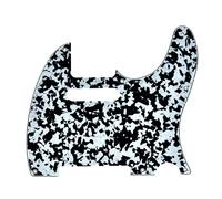 Dopro Battipenna a 8 fori per chitarra Telecaster USA/messicana FD Telecaster nero/bianco agata