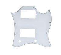 Dopro Battipenna Full Face per chitarra SG americana standard, compatibile con chitarra Gibson SG Special USA, bianco, 3 strati