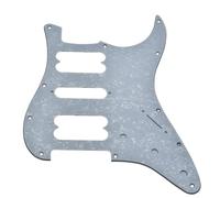 Dopro Battipenna HSH standard stile moderno Humbucking/singolo/humbucking per American Strat Humbucker senza fori per viti Bianco perla