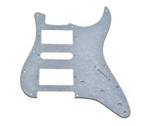 Dopro Battipenna HSH standard stile moderno Humbucking/singolo/humbucking per American Strat Humbucker con angolo quadrato bianco perla