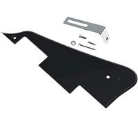 Dopro, Battipenna Nero Solido per Chitarra LP, 1 Strato, con Staffa Cromata, per Epiphone Les Paul