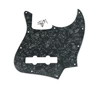 Dopro Battipenna per basso Jazz Fender USA/Messico a 4 corde, Nero Perla