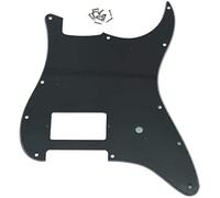 Dopro Battipenna per chitarra a 11 fori ST Strat One Humbucker, adatto per Fender Delonge nero a 3 strati