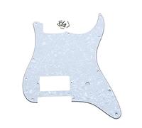 Dopro Battipenna per chitarra a 11 fori ST Strat One Humbucker per FD Delonge bianco perla