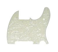 Dopro Battipenna per chitarra a 8 fori per tele, adatto a Fender Telecaster Esquire invecchiato Pearl