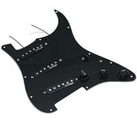 Dopro - Battipenna per chitarra caricato con pickup Wilkinson precablato ST per Fender Stratocaster realizzata negli USA/Messico, nero a 3 strati