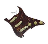 Dopro - Battipenna per chitarra precaricato con pickup Wilkinson, precablato ST, per Fender Stratocaster vintage tartaruga, prodotto negli USA/Messico