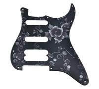 Dopro - Battipenna per chitarra ST/Strat HSS a 11 fori con pickup humbucking, senza fori per viti, per Strat serie Ultra American, motivo floreale