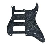 Dopro Battipenna per chitarra Strat HSS a 11 fori Humbucking a 2 viti per American FD Stratocaster Black Pearl