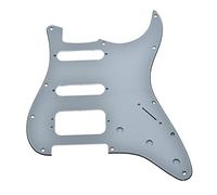 Dopro Battipenna per chitarra Strat HSS a 11 fori Humbucking a 3 viti per American FD Stratocaster Bianco a 3 strati