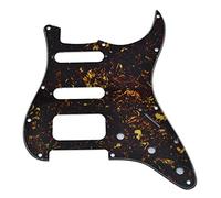 Dopro Battipenna per chitarra Strat HSS a 11 fori Humbucking a 3 viti per American FD Stratocaster Dark Tartaruga