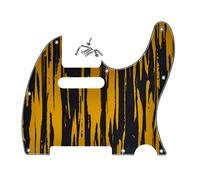 Dopro - Battipenna per chitarra Telecaster a 8 fori, adatto a Fender Telecaster USA/Messico, strisce color tawny