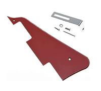 Dopro Battipenna rosso a 3 strati per chitarra LP con staffa cromata per Epiphone Les Paul