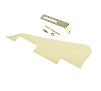 Dopro Battipenna singolo color crema a 1 strato per chitarra LP con staffa dorata per Epiphone Les Paul