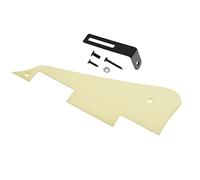 Dopro Battipenna singolo crema a 1 strato per chitarra LP con staffa nera per Epiphone Les Paul