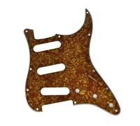 Dopro Battipenna SSS a 11 fori ST/Strat Style per 3 pickup single coil con viti, oro perla