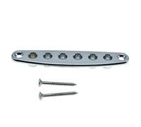 Dopro Chitarra Bridge String Thru Body Ghiera Piastra Chitarra Stringa Puntali Piastra Corda Boccola Piastra per Chitarra Elettrica Cromata