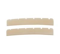 Dopro Confezione da 2 dadi in osso puro con base curva da 24,1 cm, per chitarre Strat/Tele, lunghezza 43 mm, non sbiancato