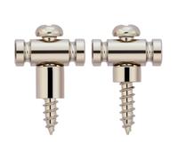 Dopro Confezione da 2 guide per corde per chitarra in acciaio inox, con distanziatori extra corti e alti, per la maggior parte delle chitarre elettriche, nichel