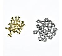 Dopro Confezione da 20 dadi e viti per battipenna Phillip Head per chitarra, battipenna viti per USA Gibson o Epiphone Les Paul Gold