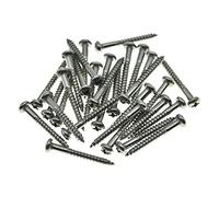 Dopro Confezione da 30 viti di montaggio a ponte a tremolo in acciaio inox con testa a croce per chitarra vintage FD Strat/Stratocaster