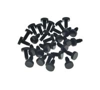 Dopro Confezione da 30 viti per accordatura fine per ponte tremolo per chitarra, in acciaio inox, colore nero
