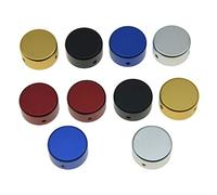 Dopro, copripedale in metallo effetto chitarra con pedale, copriunghie in alluminio, con protezione a pedale, colori assortiti, confezione da 10