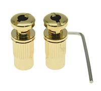 Dopro - Cordiera di bloccaggio, perni di fissaggio per chitarra e arresto per ponte, colore: Oro