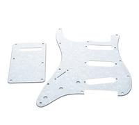 Dopro Lefty ST Strat SSS Battipenna per mancini Tremolo Trem, piastra posteriore adatta per USA/Messico FD verde menta a 3 strati