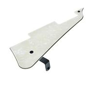 Dopro LP - Battipenna per chitarra e staffa LP in acciaio inox con viti di montaggio in acciaio nero per USA Les Paul Aged Pearl