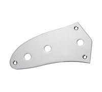 Dopro Piastra di controllo inferiore per chitarra elettrica, volume/tono, piastra di controllo inferiore con viti di montaggio per chitarre Jaguar, cromata