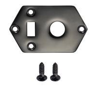 Dopro Piastra di copertura per pickup per chitarra elettrica, con foro per interruttore pickup, per Kurt Cobain, Jaguar, colore nero