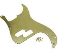 Dopro Pickguard PB P Precisione Bass 13 Fori - Scratch Plate per USA/Messicano Fender Bass - Oro Specchio