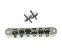 Dopro Ponte cromato per chitarra Roller Bridge Tune-O-Matic per USA Les Paul, SG, ES Dot, Gretsch Bigsby con pali M4