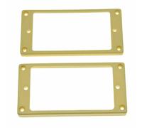 Dopro Set di 2 anelli in plastica Humbucker Pickup Pickup Telaio di montaggio a fondo piatto 3 * 5 per collo e 7 * 9 per pickup ponte crema