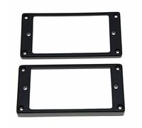 Dopro Set di 2 anelli in plastica Humbucker Pickup Pickup Telaio di montaggio a fondo piatto 3 * 5 per collo e 7 * 9 per pickup ponte nero