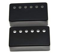 Dopro Set di 2 coperture in metallo Humbucker per pickup per chitarra in ottone Humbucker 49,2 mm/52 mm, colore: nero