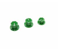 Dopro Set di 3 manopole per basso Jazz J con inserti in ottone verde USA Spec 1/4"