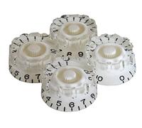 Dopro - Set di 4 manopole di controllo per chitarra metriche a forma di LP per chitarra Epiphone Les Paul/Import Guitar Bass w/grosso 5,8 mm Split Pot