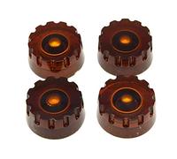 Dopro - Set di 4 manopole per chitarra metriche zigrinate con manopola di controllo per chitarra Epiphone Les Paul/Import Guitar Bass w/grosso 5,8 mm Split Pot