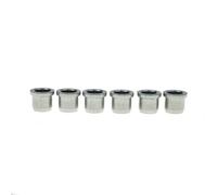 Dopro Set di 6 ghiere in ottone per corde da 5/16" per chitarre americane standard/vintage Tele/Telecaster, versione aggiornata, cromate