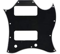 Dopro Standard SG Special Full Face Pickguard per chitarra con foro P90 pickup nero 3 strati