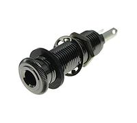 Dopro Stereo Rame Chitarra Bass 1/4" Barrel Jack Cilindro Ingresso Jack Jack Jack con 4 Pin Stereo o Mono Jack Nero