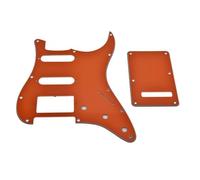 Dopro Strat - Battipenna per chitarra HSS, con piastra posteriore in tremolo, per USA/messicana, FD Strat, colore: Arancione a 3 strati
