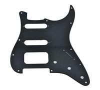 Dopro Stratocaster American Fender Stratocaster - Pickguard per chitarra, 11 fori, colore: Nero opaco