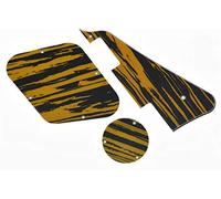 Dopro Tawny Stripe LP Battipenna e piastra posteriore interruttore piastra cavità coperture per Epi Les Paul